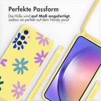 imoshion SilikonHülle design mit Band Samsung Galaxy A54 (5G) - Yellow Flower Distance