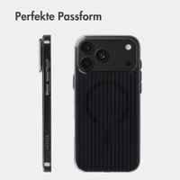Accezz Lite Backcover mit MagSafe | Fluted | Apple iPhone 18 Pro / 17 Pro - Schwarz