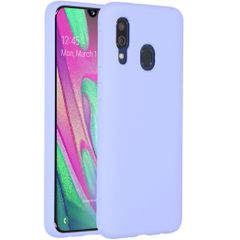 Accezz Liquid Silikoncase Samsung Galaxy A40 - Violett