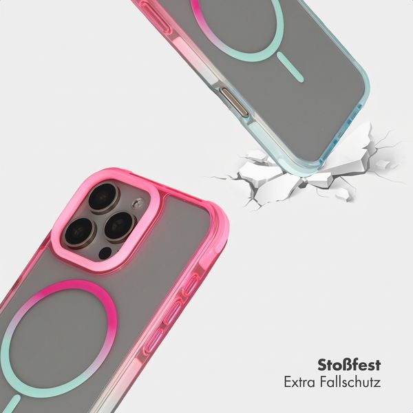 Selencia Gradient MagSafe Back Cover Apple iPhone 16 Pro Max - Rosa / Blau