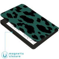 imoshion Design Slim Hard Case Klapphülle für das Tolino Shine 4 - Green Leopard