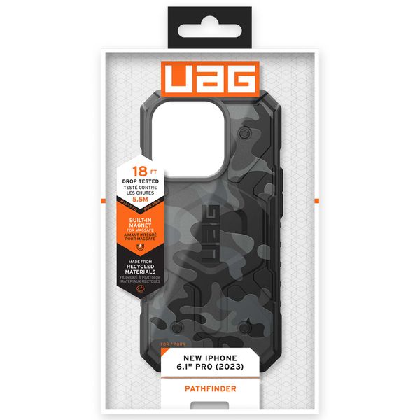 UAG Pathfinder Case für das iPhone 15 Pro - Midnight Camo