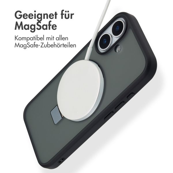 Accezz Ring Stand Backcover mit MagSafe Apple iPhone 17 - Schwarz