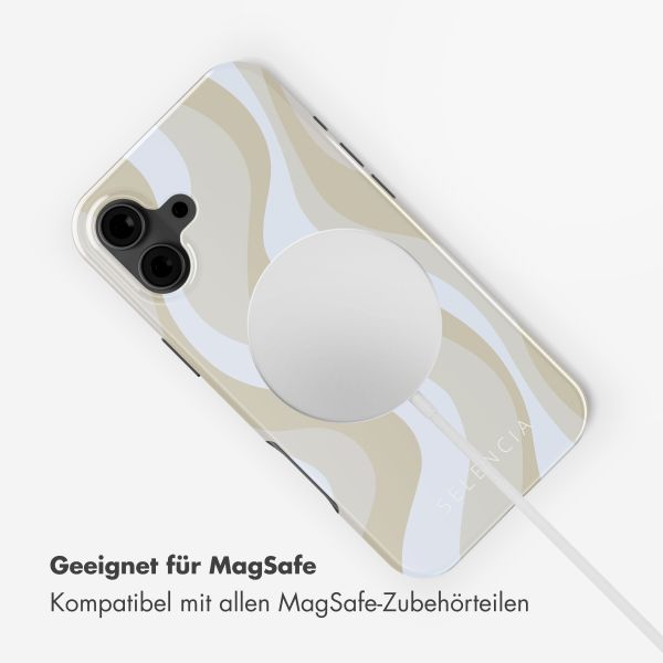 Selencia Vivid Rückabdeckung mit MagSafe Apple iPhone 16 - Desert Waves Beige