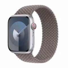 Apple Geflochtenes Solo Loop für  Apple Watch Series 1 - 11 / SE / Ultra (44/45/46/49 mm) - Größe 10 - Clay