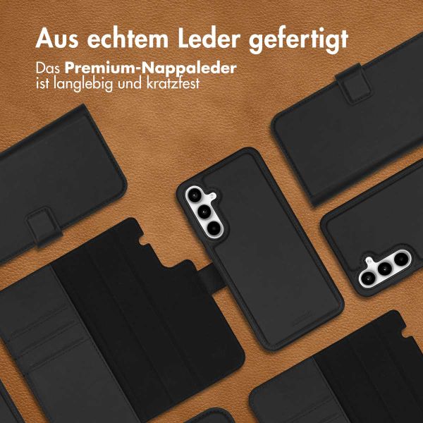 Accezz Premium Leather 2 in 1 Wallet Bookcase für das Samsung Galaxy A35 - Schwarz