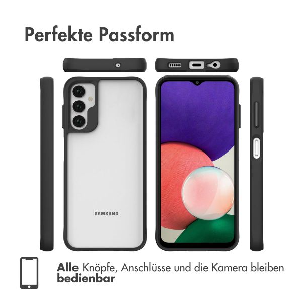 imoshion Rugged Hybrid Case für das Samsung Galaxy A14 (5G/4G) - Schwarz / Transparent