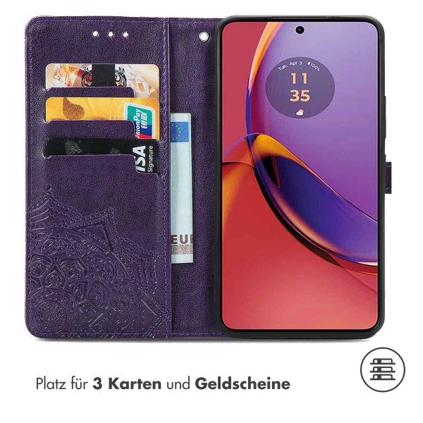 imoshion Mandala Klapphülle Motorola Moto G84 - Violett