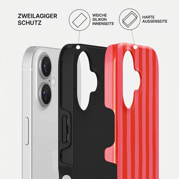Burga Tough Back Cover MagSafe Apple iPhone 17 - Pomegranate