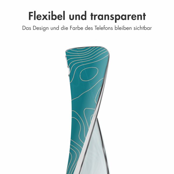 imoshion Design Hülle Samsung Galaxy A55 - Topo Turquoise