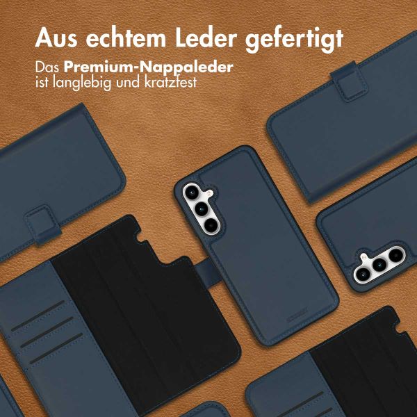 Accezz Premium Leather 2 in 1 Wallet Bookcase Samsung Galaxy A35 - Dunkelblau
