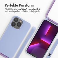 imoshion Silikonhülle mit Band für das iPhone 13 Pro - Violett