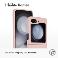 Accezz Liquid Silikoncase Samsung Galaxy Z Flip 5 - Rosa