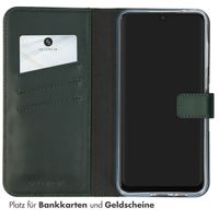 Selencia Echtleder Klapphülle Samsung Galaxy A55 - Grün
