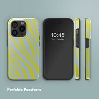 Selencia Vivid Rückabdeckung mit MagSafe Apple iPhone 15 Pro - Zebra Winter Sky Titanium Yellow