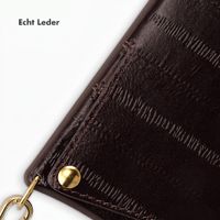 Selencia Nova Echtleder Backcover mit Kartenhalter Apple iPhone 15 Pro - Dark Chocolate
