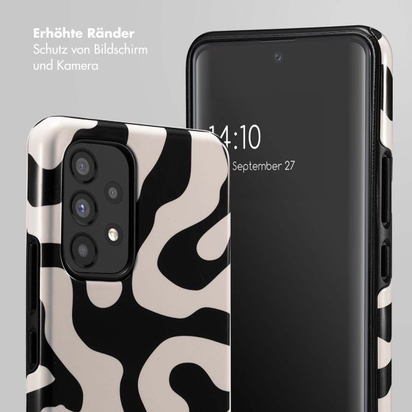 Selencia Vivid Tough Back Cover für das Samsung Galaxy A53 - Art Wave Black