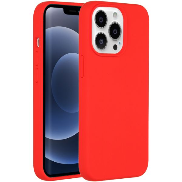 Accezz Liquid Silikoncase iPhone 13 Pro - Rot