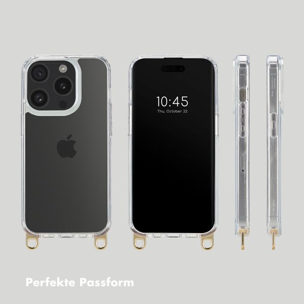 Selencia Backcover mit abnehmbaren Haken Apple iPhone 15 Pro - Transparent