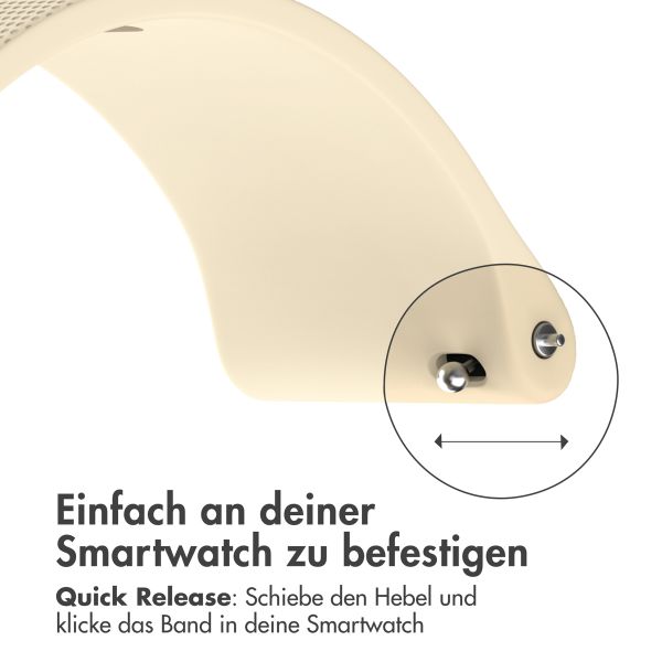 imoshion Sport-Silikonarmband mit Schnalle für das Samsung Galaxy Watch 7 40/44 mm - Beige