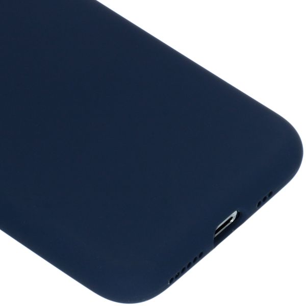 Accezz Liquid Silikoncase Apple iPhone X / Xs - Dunkelblau