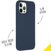 Accezz Liquid Silikoncase für das iPhone 12 Pro Max - Dunkelblau