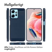 imoshion Brushed Back Cover für das Xiaomi Redmi Note 12 (4G) - Dunkelblau