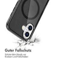 imoshion Sparkle Back Cover mit MagSafe für das Apple iPhone 16 - Glitzer Schwarz