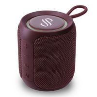 Selencia AquaPlay Bluetooth-Lautsprecher - Drahtloser Lautsprecher - Wasserdicht - Bordeaux