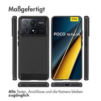 imoshion Brushed Back Cover Xiaomi Poco X6 Pro - Schwarz