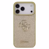 Guess Big 4G Logo Hülle Grained Apple iPhone 17 Pro Max - Gold