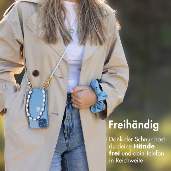 imoshion Farbige Handyketten Set mit Perlen – Hellblau