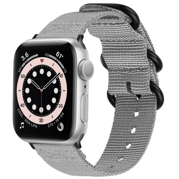 imoshion Nylonarmband für das Apple Watch Series 1-9 / SE - 38/40/41 mm / Series 10 - 42 mm - Grau