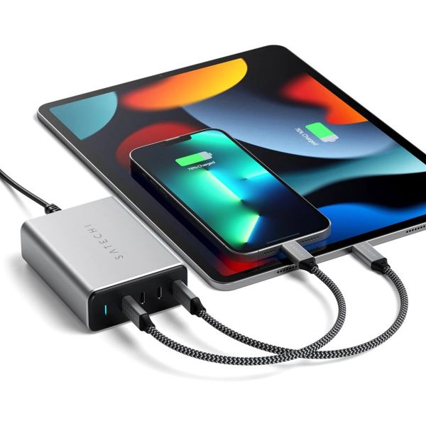 Satechi USB-C 4-Port 140 Watt GaN-Ladegerät | Tischladegerät - Space Grau