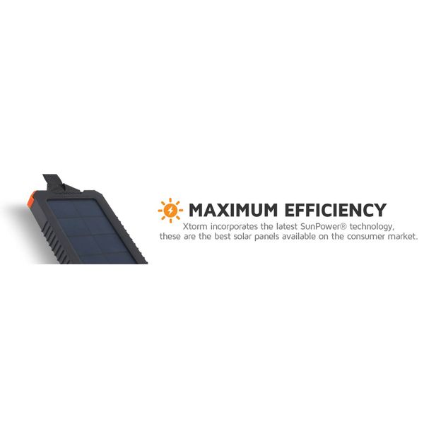 Xtorm Xtreme Solar Ladegerät – Externer Akku mit Solarpanel – 5000 mAh