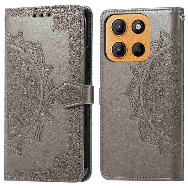 imoshion Mandala Klapphülle Motorola Moto G15 / G15 Power - Grau