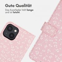 imoshion Design Klapphülle Apple iPhone 13 - Pink Bazaar Flowers