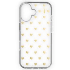 iDeal of Sweden Mirror Case Apple iPhone 16 - Golden Hearts