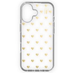 iDeal of Sweden Clear Case für das iPhone 16 - Golden Hearts