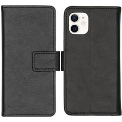 imoshion Luxuriöse Klapphülle Apple iPhone 12 Mini - Schwarz