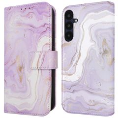 imoshion Design Klapphülle Samsung Galaxy A35 - Purple Marble
