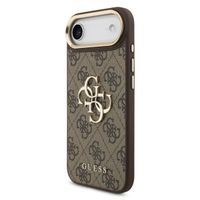Guess 4G Metal Logo Back Cover Apple iPhone Air - Gold Edge - Brown