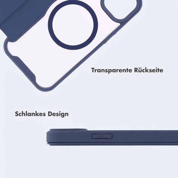 imoshion Transparente Bookcase mit MagSafe Apple iPhone 14 / 13 - Blau
