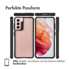 imoshion Rugged Hybrid Case Samsung Galaxy S21 - Schwarz