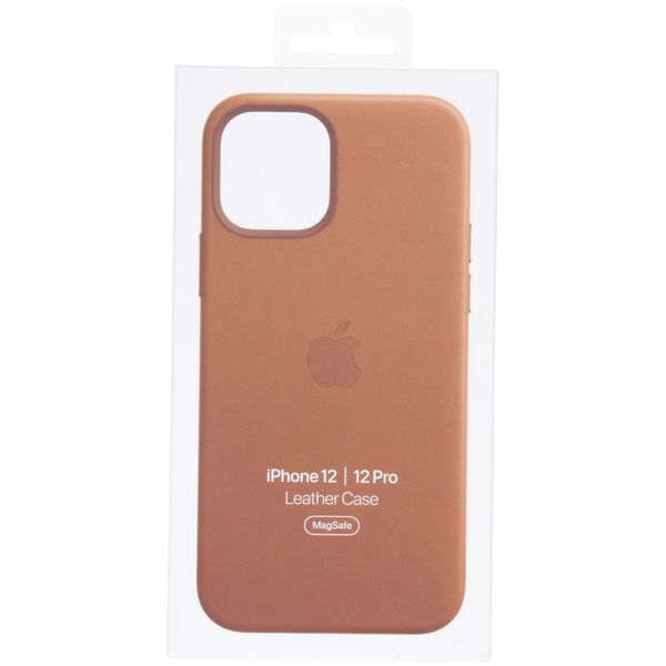Apple Leder-Case MagSafe für Apple iPhone 12 (Pro) - Saddle Brown
