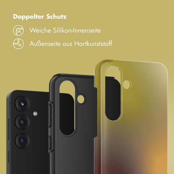 Selencia Vivid Back Cover Samsung Galaxy S25 - Gradient Olive Dust