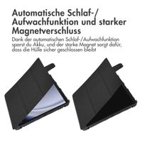 Accezz Rugged Trifold Klapphülle Samsung Galaxy Tab A9 Plus - Schwarz
