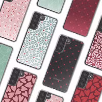 imoshion Design Hülle Samsung Galaxy S21 FE - Bloom Love Sage Green