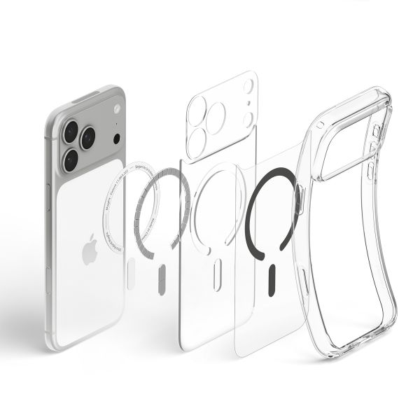 Spigen Ultra Hybrid Backcover MagSafe Apple iPhone 18 Pro / 17 Pro - Clear Graphite