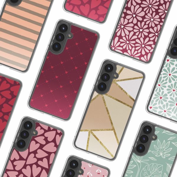 imoshion Design Hülle Samsung Galaxy S25 FE - Crush Check Coral Dust